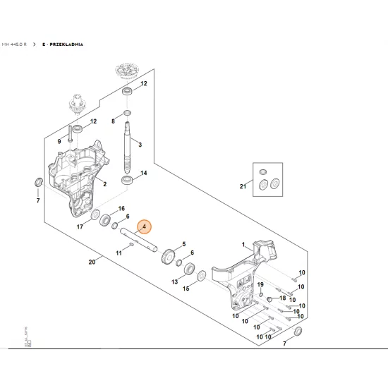 STIHL Glebogryzarka MH445.0 Wałek 6241 642 2600